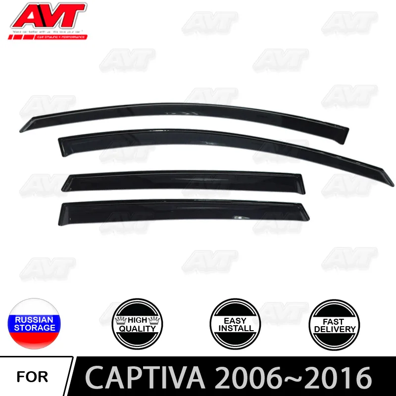 Оконные дефлекторы для Chevrolet Captiva 2006 ~ 2016 автомобильный стайлер ветрозащитная
