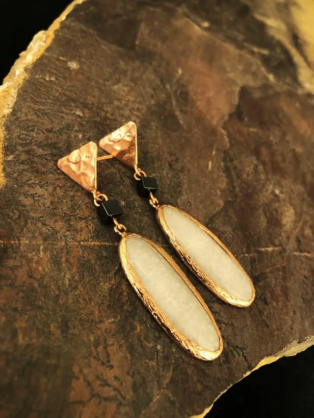 

Д-р камень натуральный камень Женская Розовая позолота кварц и гематит камень 439800504