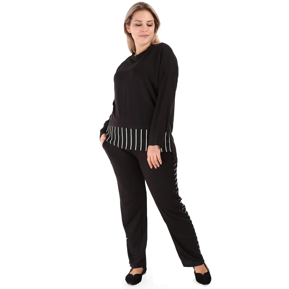 Женский спортивный костюм Hanezza размера плюс спортивные костюмы из 2 предметов