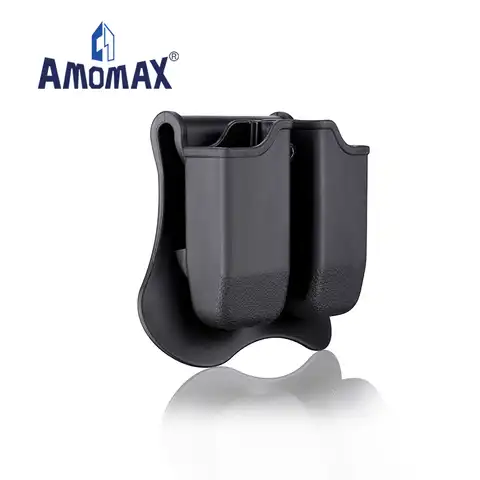 Amomax двойной журнал сумка подходит для Glock 17/18/19 & Токийский маруй WE KJW KSC KWA ATP ISSC Глок для страйкбола реплики
