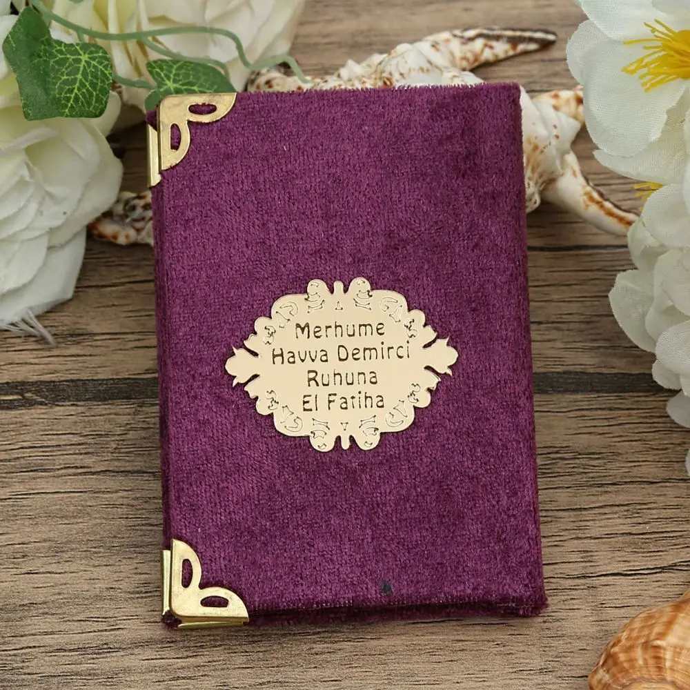 10 Piece Luxury Muslim Gift Set Velvet Yasin Sharif Islamic Personalized Plexi Wholesale Shopping Religious Items Ramadan 2022 Worship Societies Excellent Quality Mevlüt Groups Fashion