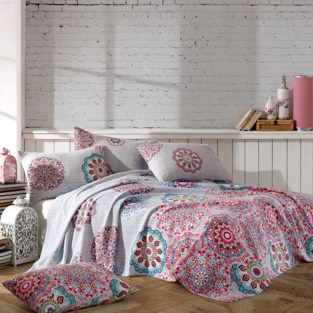 Роскошное постельное белье Lady Moda Anatolia хлопковый комплект покрывала Ranforce