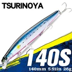 TSURINOYA 140S Вольфрамовая весовая система длинного литья, Тонущая блесна, приманка для рыбалки 140 мм 26 г DW92, жесткие приманки для соленой воды, Jerkbait