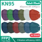 10-100 шт., маски для взрослых, kn95, FFP2