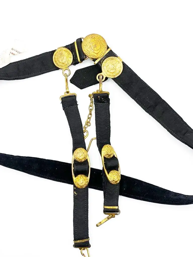 Кортиковое снаряжение ВМФ СССР офицерский ремень |