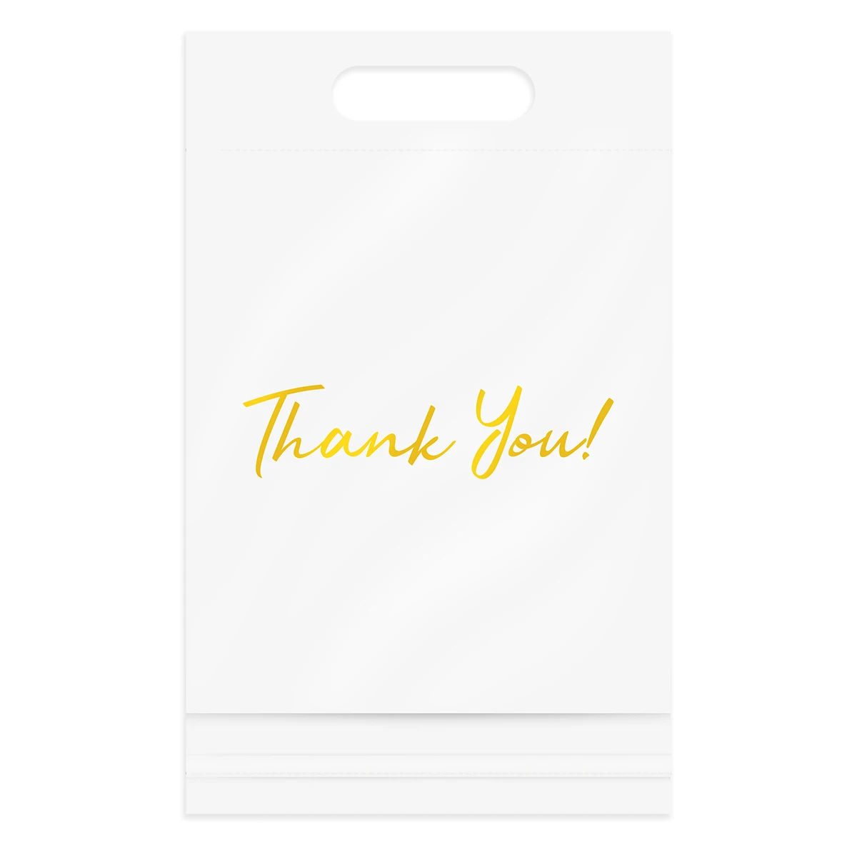 100 шт. белые пластиковые пакеты для почтовых отправлений с принтом спасибо
