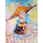 Переливчатый трель Живопись по номерам на холсте 30*40. Белоснежка. 098-AS