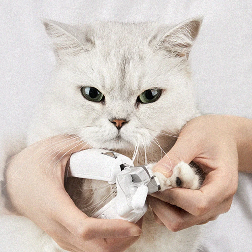 Когтерез кусачки для стрижки когтей кошек и собак с LED подсветкой пилкой Xiaomi Petkit