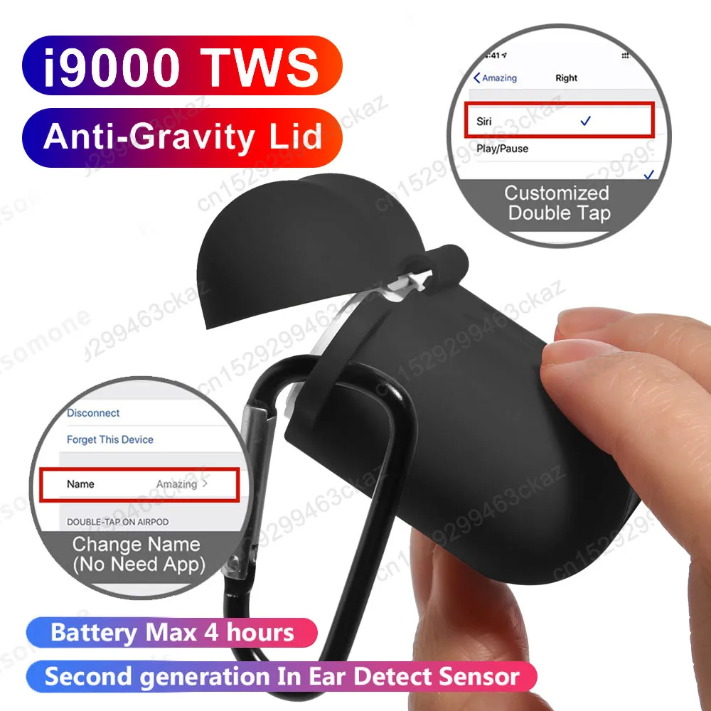 Bluetooth наушники TWS i9000 беспроводные Pk i10 i12 i20 i30 i7S i9S i500 i200 i10000|Наушники и гарнитуры| |