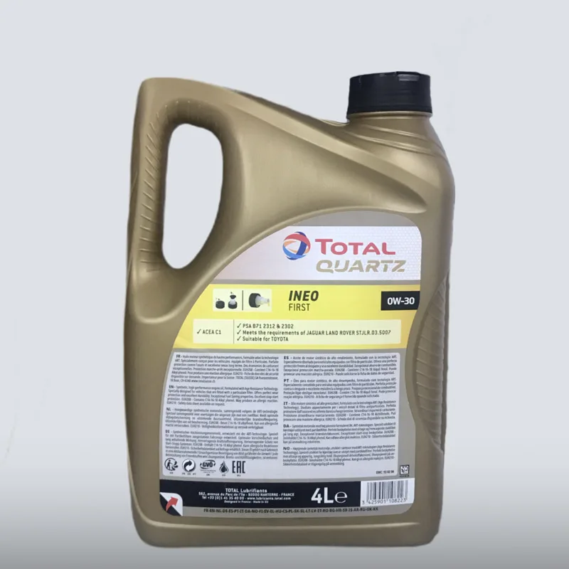 Масло моторное Total Quartz Ineo First 0W-30 синтетическое 4 л 183175 |