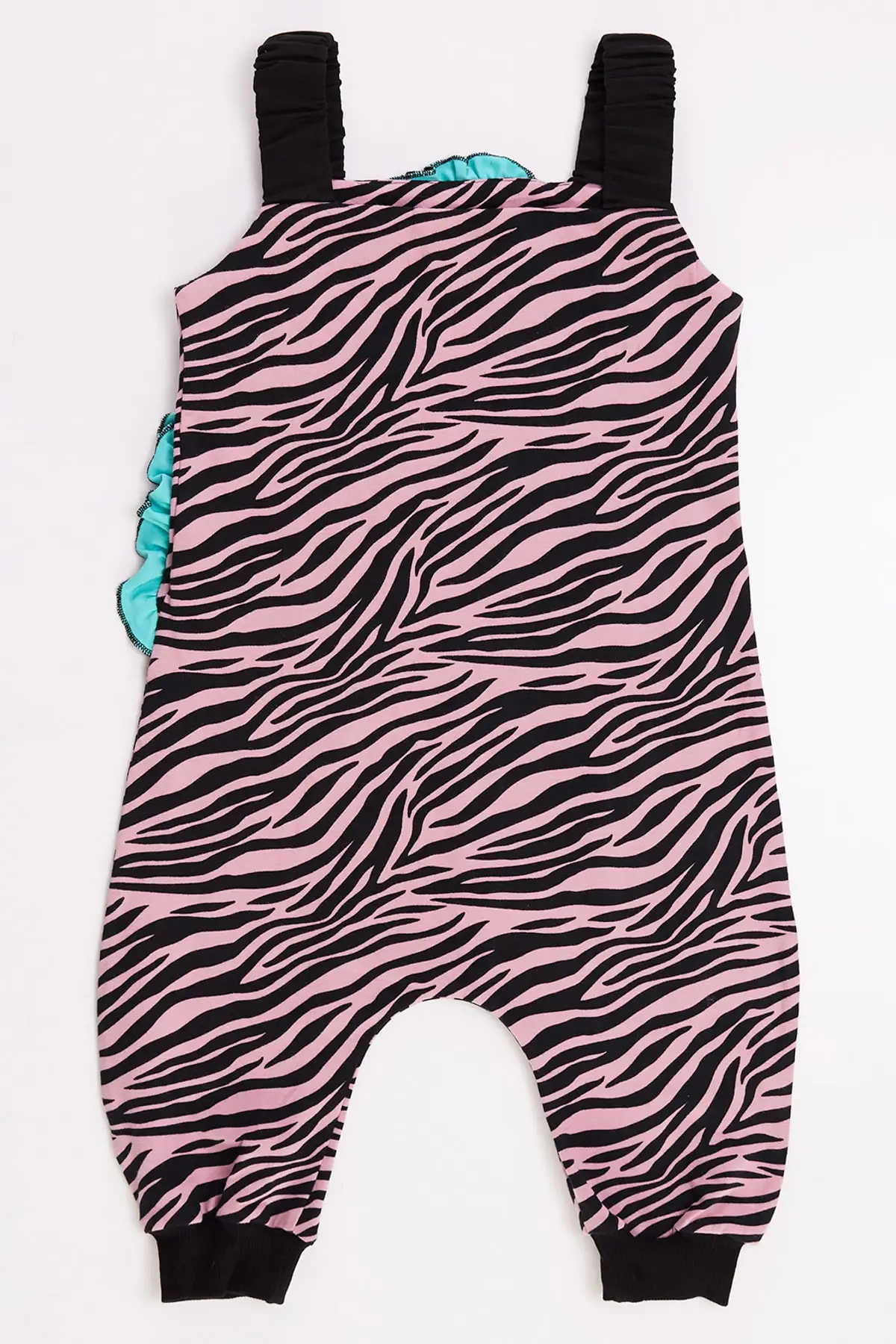 

2021 Zebra Frilly Girls Rompers Clothing One-Piece 92% Cotton Summer Kids Girls Child Quality Stylish Elegant Turkey Designer