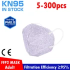 5_300pcs взрослых KN95 маски для лица для женщин с цветочным принтом mascarillas ffp2reutilizable Мода для ухода за кожей лица mascarilla fpp2 homologada
