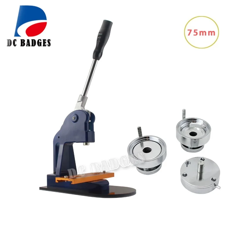 Новый 75 мм аппарат по изготовлению бэджей + металлическая для бумаги Резак 500