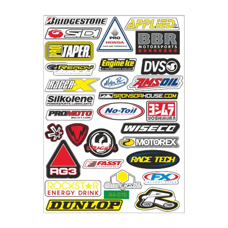 

MOTORCYCLE MULTI STİCKER HELMET AND MOTORCYCLE FAIRINGS FOR