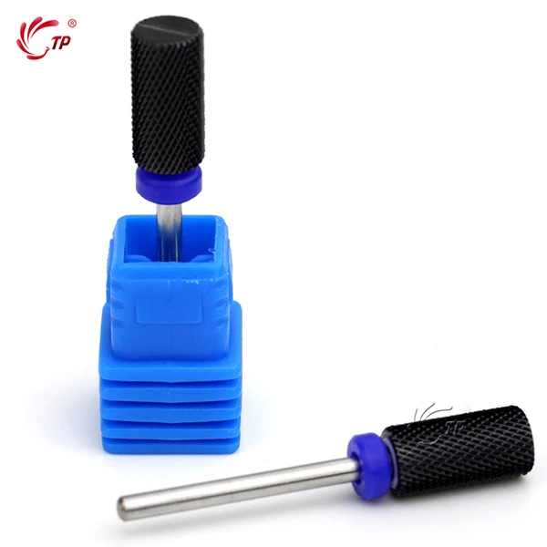 Черные керамические фрезы для ногтей в форме пули Электрический Фрезер маникюра