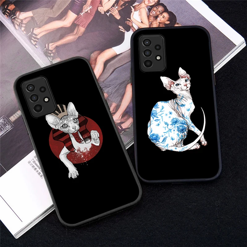 

Cute Cat Interesting Animal Case For Samsung Galaxy A32 A72 A52 A42 A51 A71 4G 5G A31 A41 Soft TPU Funda Back Cover Cases