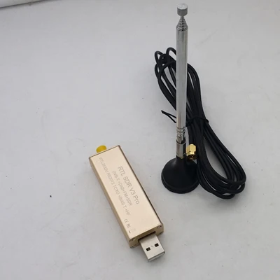 rtl-SDR приемник радио SDR rtl готовая продукция Лучший чип RTL2832 rtl SDR приемник 100 кГц-1,7 ГГц полный спектр FOXWEY - Цвет: with antenna