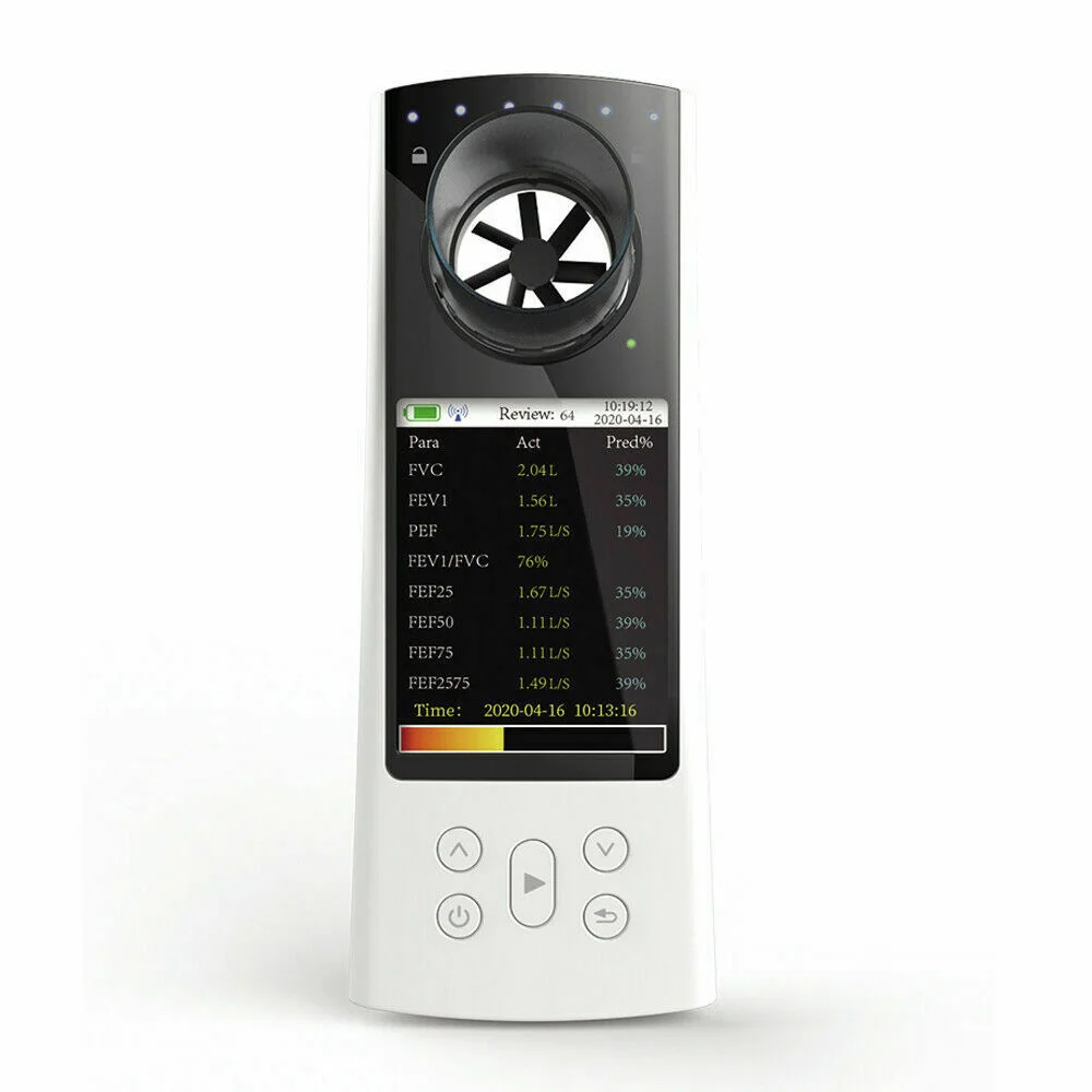 SP80B Digital Spirometer Lung Respiratory Diagnosis Monitoring Breathing Function Mouthpiece Bluetooth PC Software | Красота и
