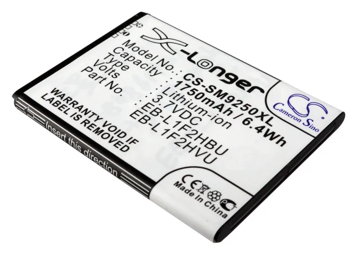 Аккумулятор CS-SM9250XL EB-L1F2HVU для Samsung Galaxy Nexus I9250 3.7V / 1750mAh/6.48Wh |