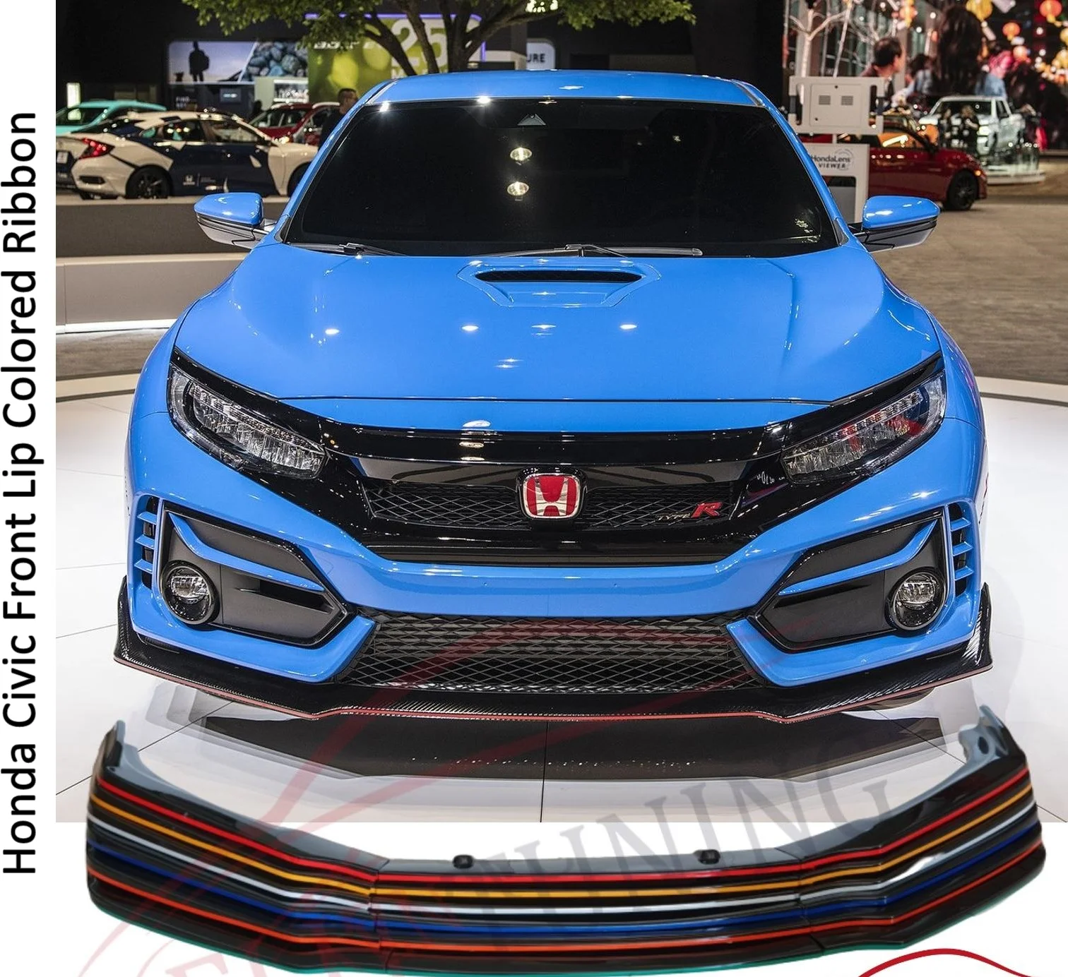Honda Civic Fc5 красочные переднего бампера крепления полоса для установки губы