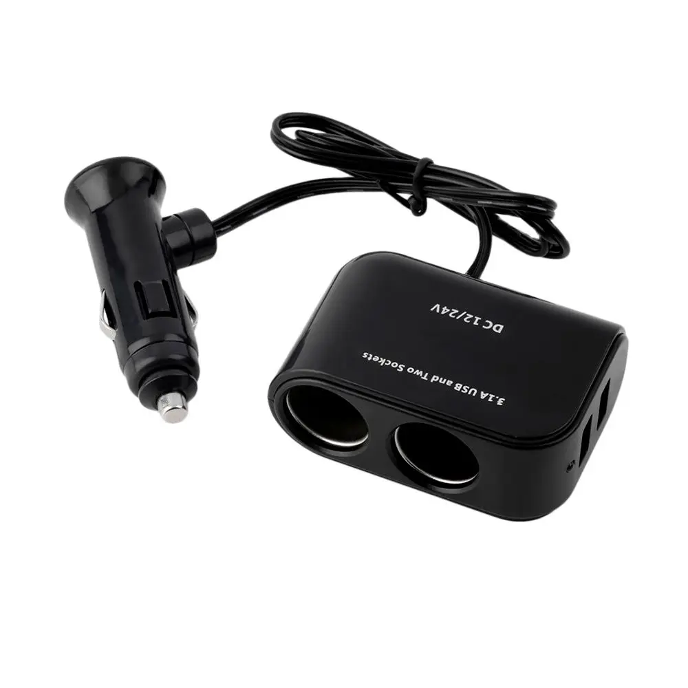 Универсальный 2 Way автомобильного прикуривателя светильник er + светодиодный