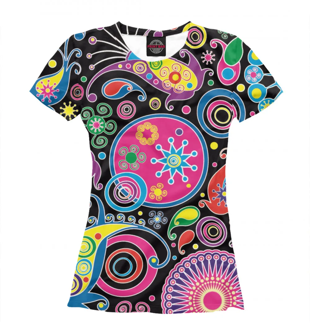 Женская футболка Психоделический МикроКосмос|Футболки| |