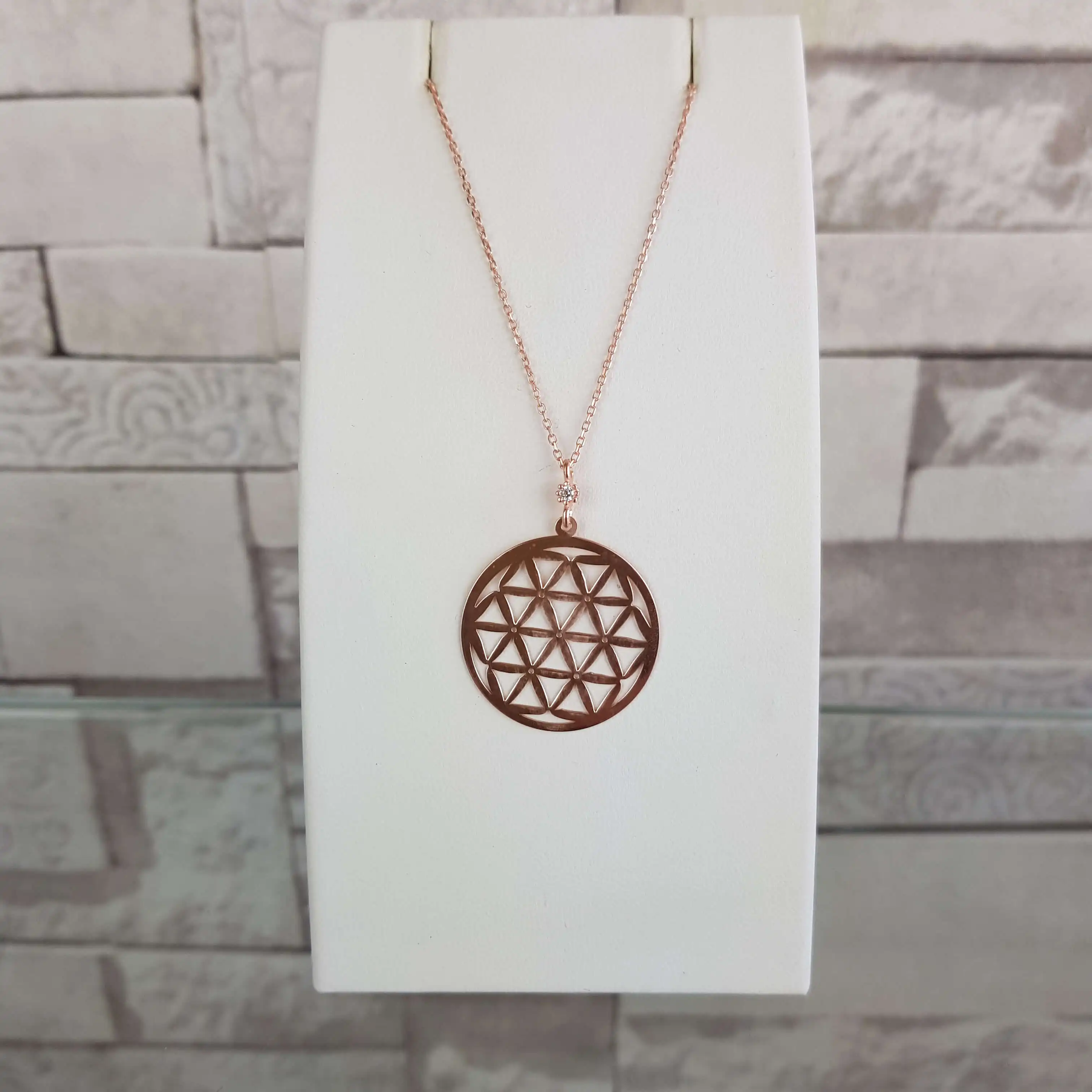 Collier en argent Sterling 925 pour femmes, pendentif de luxe, fleur de vie, pierre de feuille, cadeau d'anniversaire, chaîne élégante, Cool