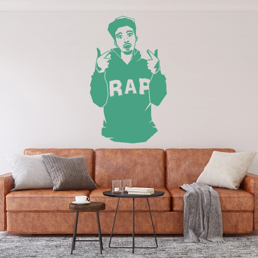 Guy Rapper Wall Sticker Decal Artist Home Bedroom Art Decoration A00543 | Дом и сад