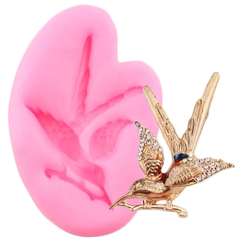 Силиконовая 3D форма с птицами формы сделай сам для праздника конфет шоколада