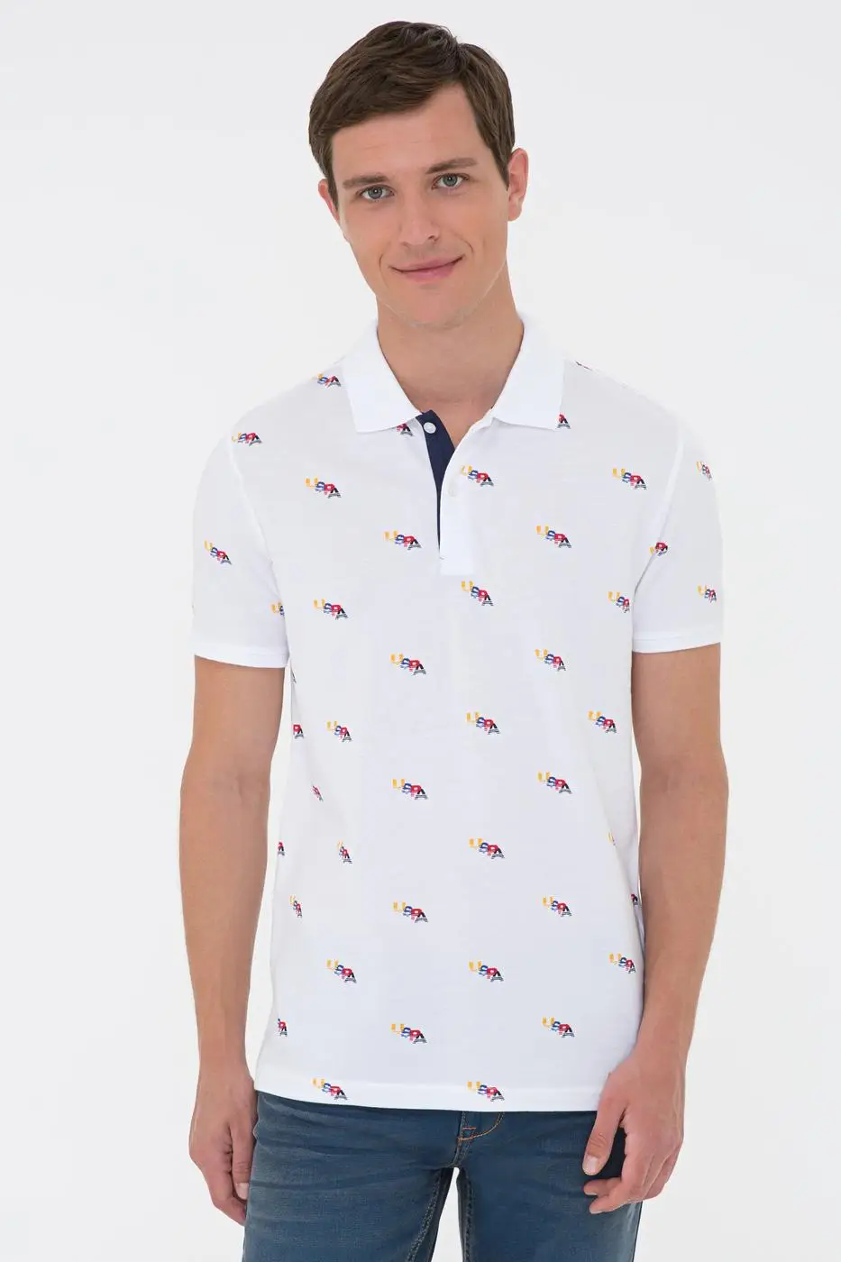 

Original Us. Polo Assn. t-shirt men cotton casual uspa logo Regular fit short sleeve multiseason classic