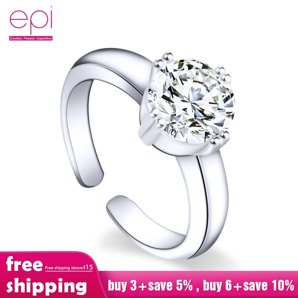 Горячая Распродажа серебряное кольцо с кристаллами и кубическим цирконием