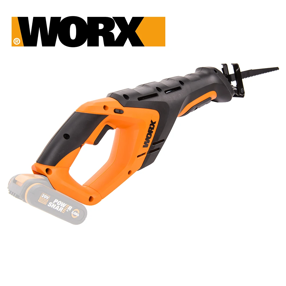 Электрическая пила Worx WX527 Силовой инструмент Круглый диск дисков циркулирующие пилы Перезаряжаемая ремонтная домохозяйство