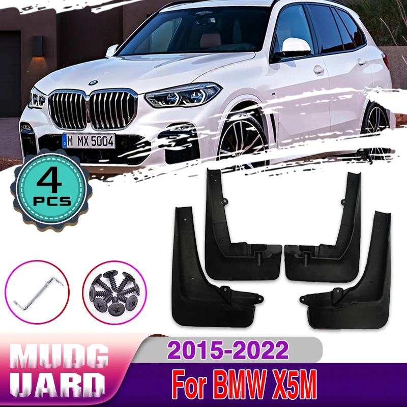 

Car Mudguards For BMW X5M M F85 G05 G18 2015~2022 2018 2019 Front Rear Wheels Splash Mud Guards Mudflap Mudguard Car Accessories