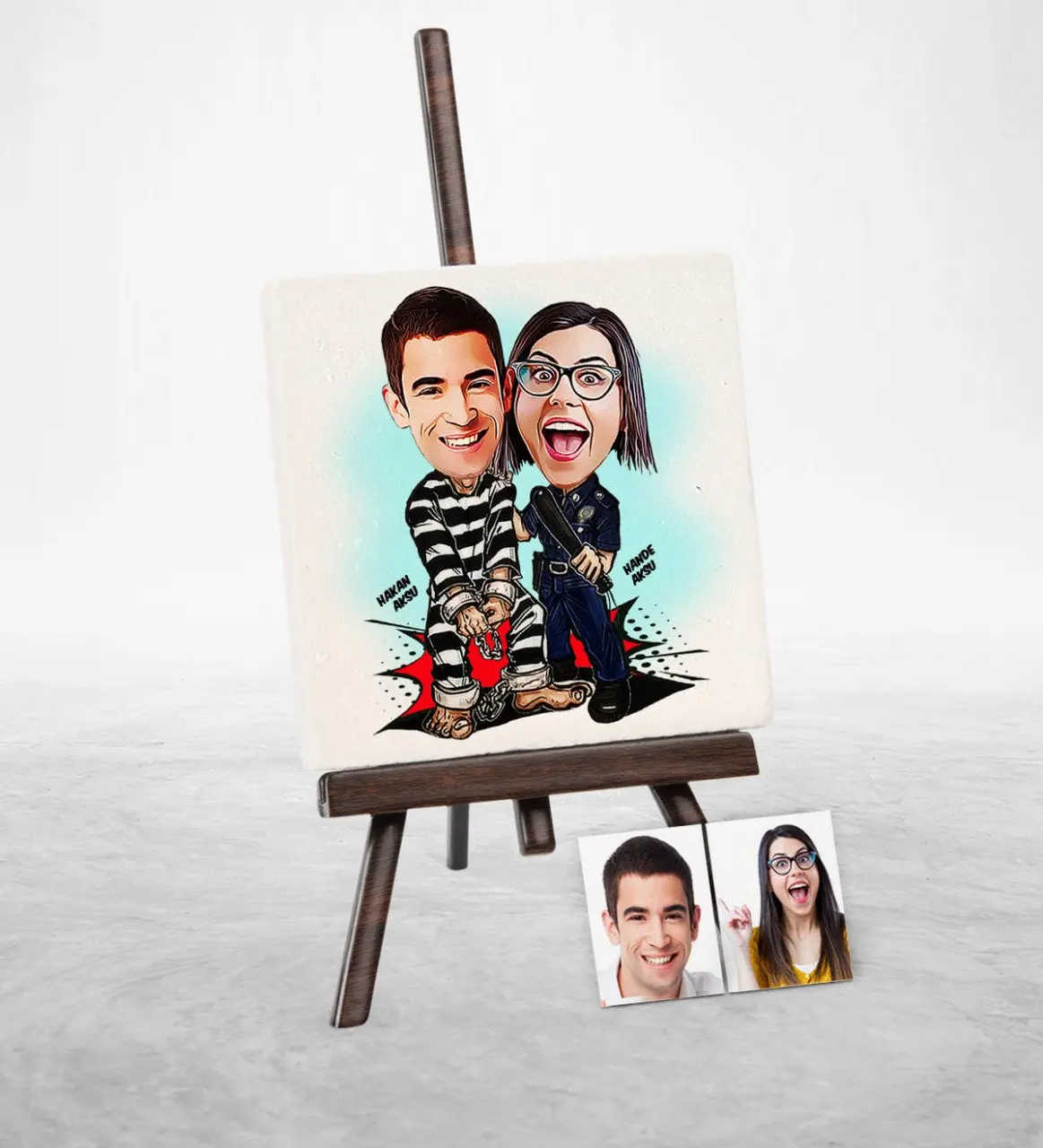 

Персональный полицейский мультфильм шовалели натуральный камень-5