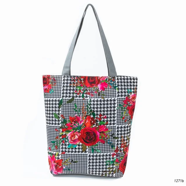 [OVEOF] Flower Embroidered Bag ★すぐ品切れ★ Yishu Brand】Shopper Bag - Flower 11CT Stamped Cross Stitch