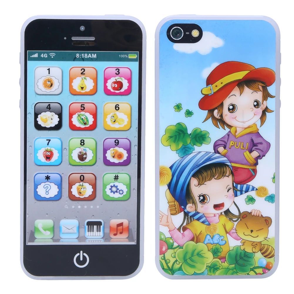 Детские Smart Touch Экран мобильный телефон игрушка со светодиодной подсветкой для