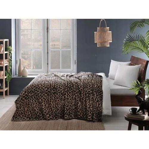 

Tac Cotton Blanket Leopard Black Double
