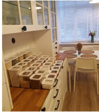 

12 Pc High Quality Storage Box Food Set Organizer Kitchen & Pantry Spice Legumes Bottle