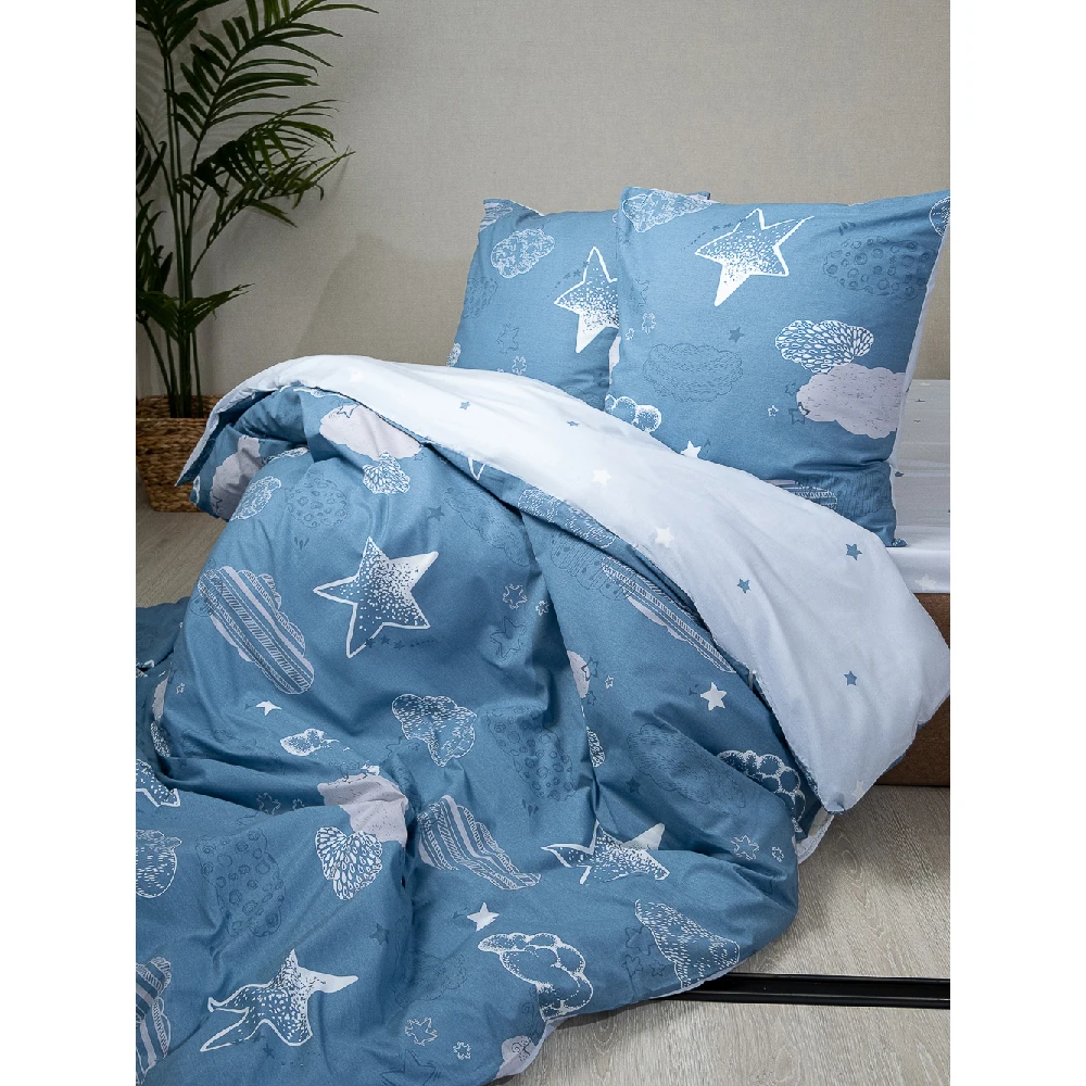 ПРОСТЫНЯ на резинке Поплин 100% Хлопок Двуспальная Евро Высокая плотность Nature &amp