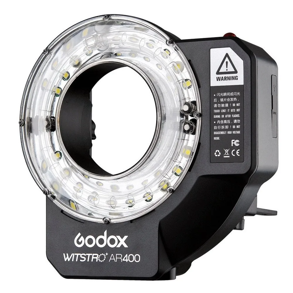 

Кольцевая Светодиодная лампа Godox AR400, фотовспышка с литий-ионным аккумулятором 400 Вт, ЖК-панель, мощное светодиодный ро, комплект для видеосъ...