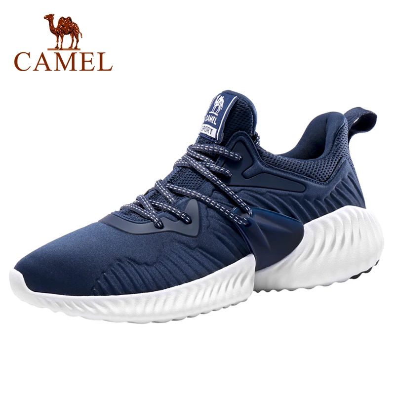 CAMEL/Женская обувь для бега; модная дышащая Удобная нескользящая обувь; уличные спортивные кроссовки для женщин; обувь для бега - Цвет: 225Blue-Male