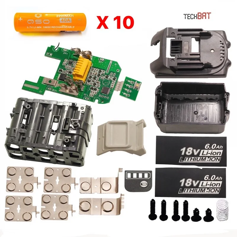 Набор для сборки аккумулятора Makita 18V 4Ah 5Ah 6Ah BL1840 BL1850 BL1860 BL1830 LXT 18650