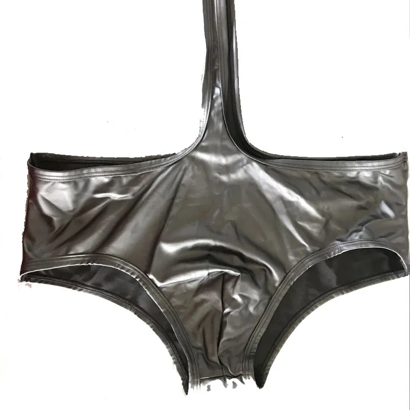 Мужская Экзотическая одежда кожаное боди с плюшевой подкладкой женское белье