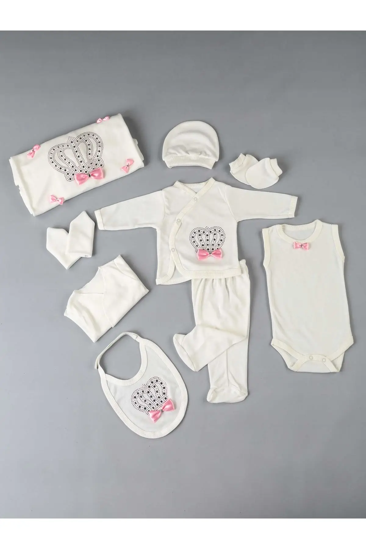 Розовая королева Коронованная новорожденная девочка 10 lu выход больницы | Мать и