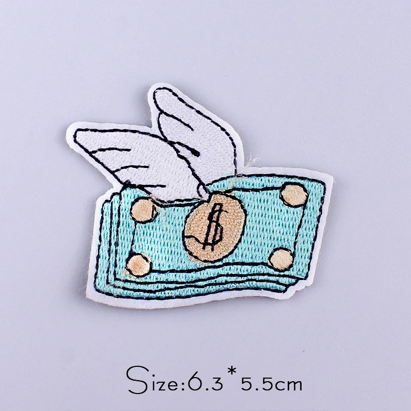 

Rabbit/Alien Patch Iron On Patches On Clothes Stripe Sewing Animal Patches Rainbow Embroidered Patch For Clothing Sticker Jacket