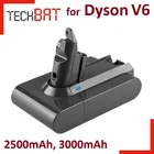 Аккумулятор для пылесоса Dyson V6  21.6V 2500mAh 3000mAh DC58, DC59, DC61, DC62, SV09