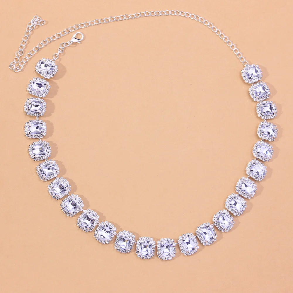 Ожерелье-чокер унисекс с кристаллами 2021 Стразы | Украшения и аксессуары