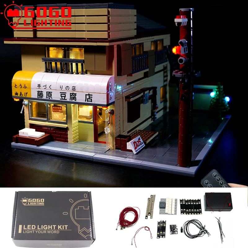 

GOGOLIGHTING Brand LED Light Up Kit For Lego C61031 Fujiwara Takukai Tofu Shop Building Blocks Lamp Set Toy(Only Light No Model)