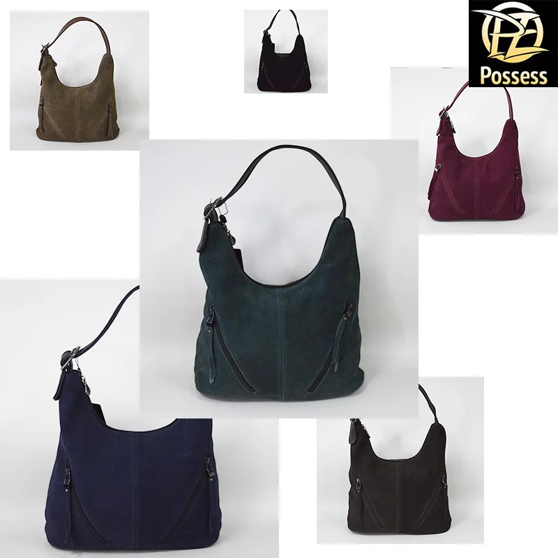 Женская сумка мешок А65-6 натуральная замша+кожзаменитель | Багаж и сумки