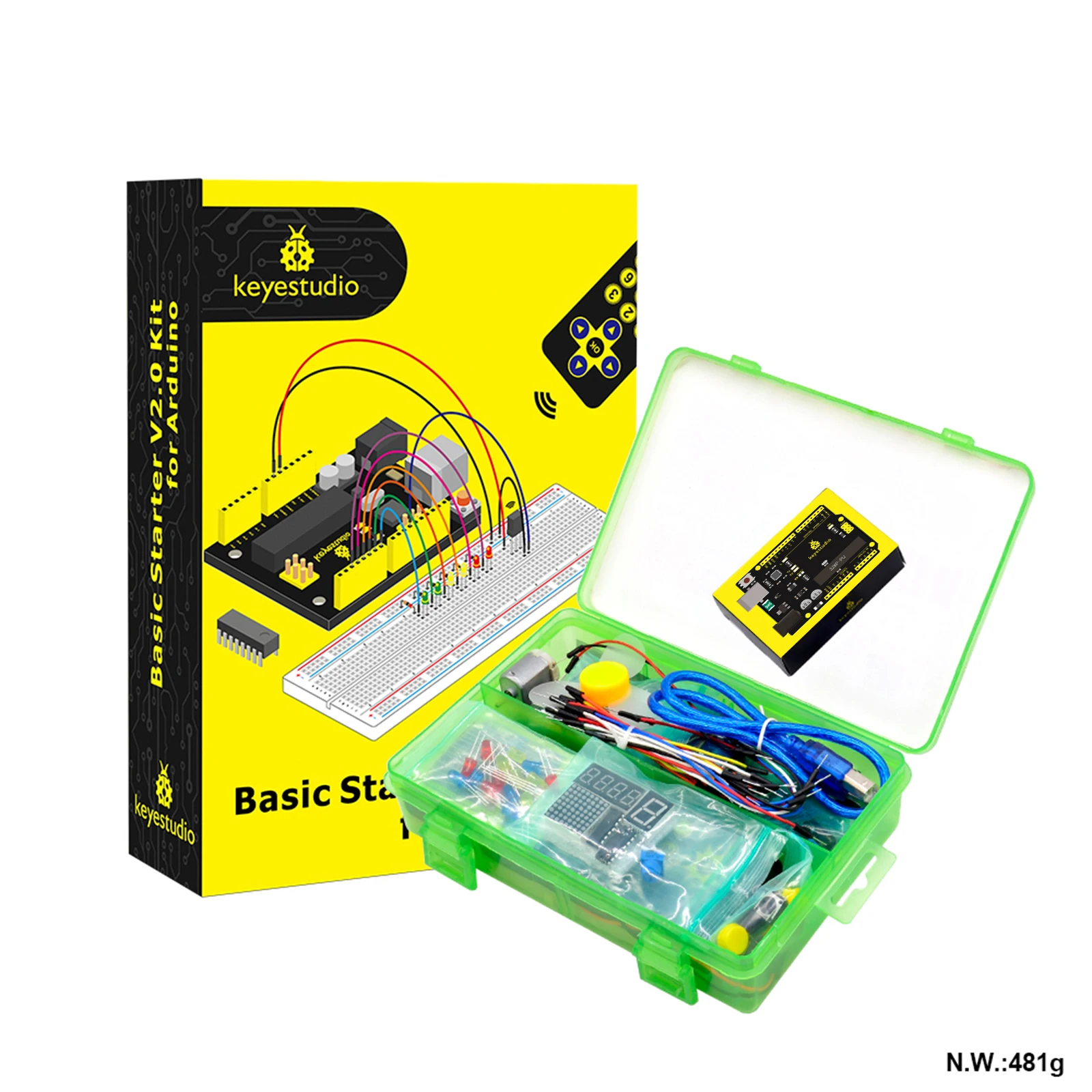 

Keyestudio полный стартовый комплект V2.0, Обучающий набор для Arduino, стартовый комплект, электронный, Diy, искусство